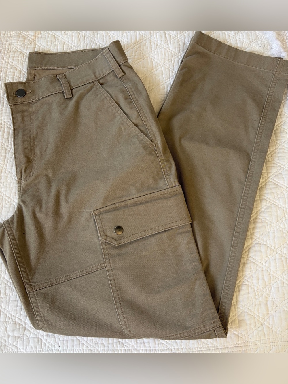Duluth Trading Co 40 Grit Olive/Tan Cargo Pants with Utility Pocket